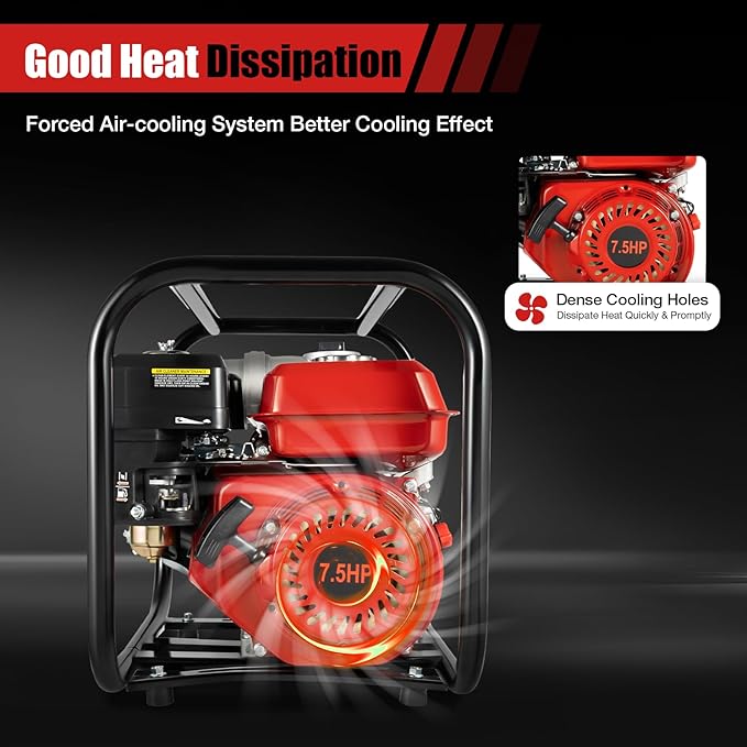 Trash Pump, 3 in., Gas Powered