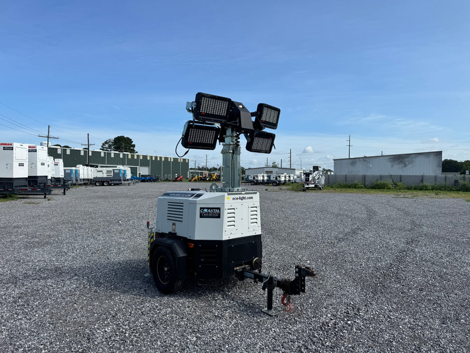 Towable Light Tower | 4kW Generator, 4 x 320W LED, 26 ft. Vertical Mast, Diesel Powered