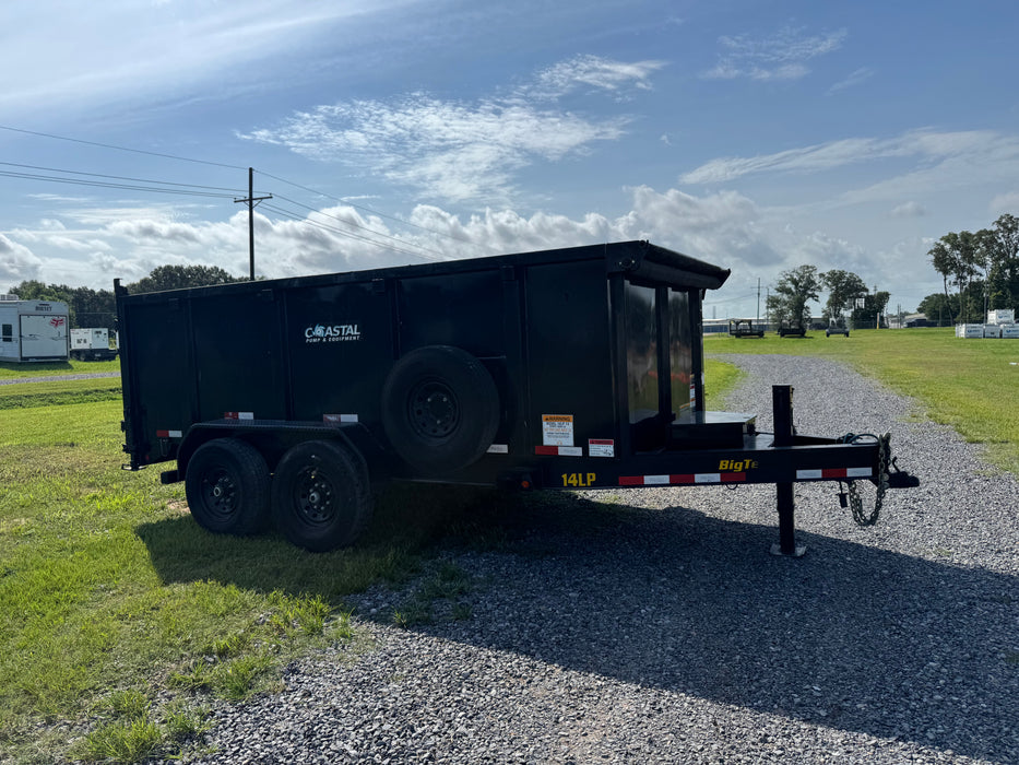 High Side 14' Dump Trailer - Bumper Pull