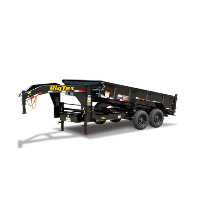 16' DUMP TRAILER - GOOSENECK